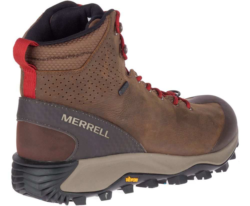 Botas Homem - Merrell Thermo Glacier Mid Waterproof - Marrom - YUN538940